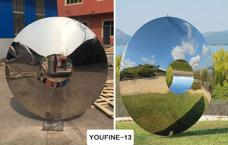 outside Large Outdoor Metal Globe Sculpture Customized Decor for Sale CSS-026